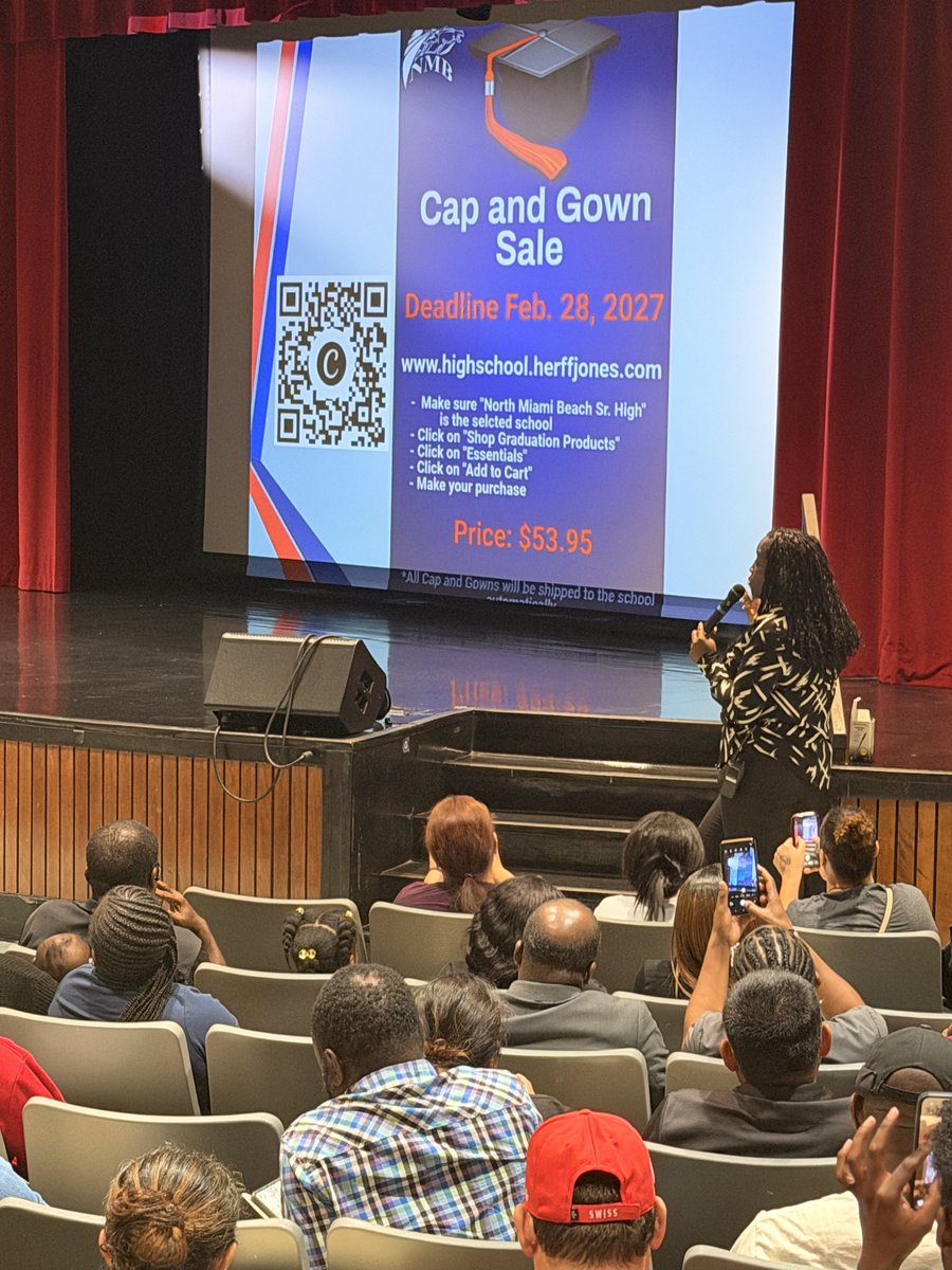 NMBHigh's tweet photo. Thank you to all the families who joined us for Senior Night at NMB! 🎓✨ Couldn't make it? A meeting with our senior counselor or Ms. Balsano VP is required. If you can’t meet in person, please email Ms. Balsano to set up a phone or Zoom call! @MDCPSNorth @MDCPS https://t.co/OY1RebQ8Ve