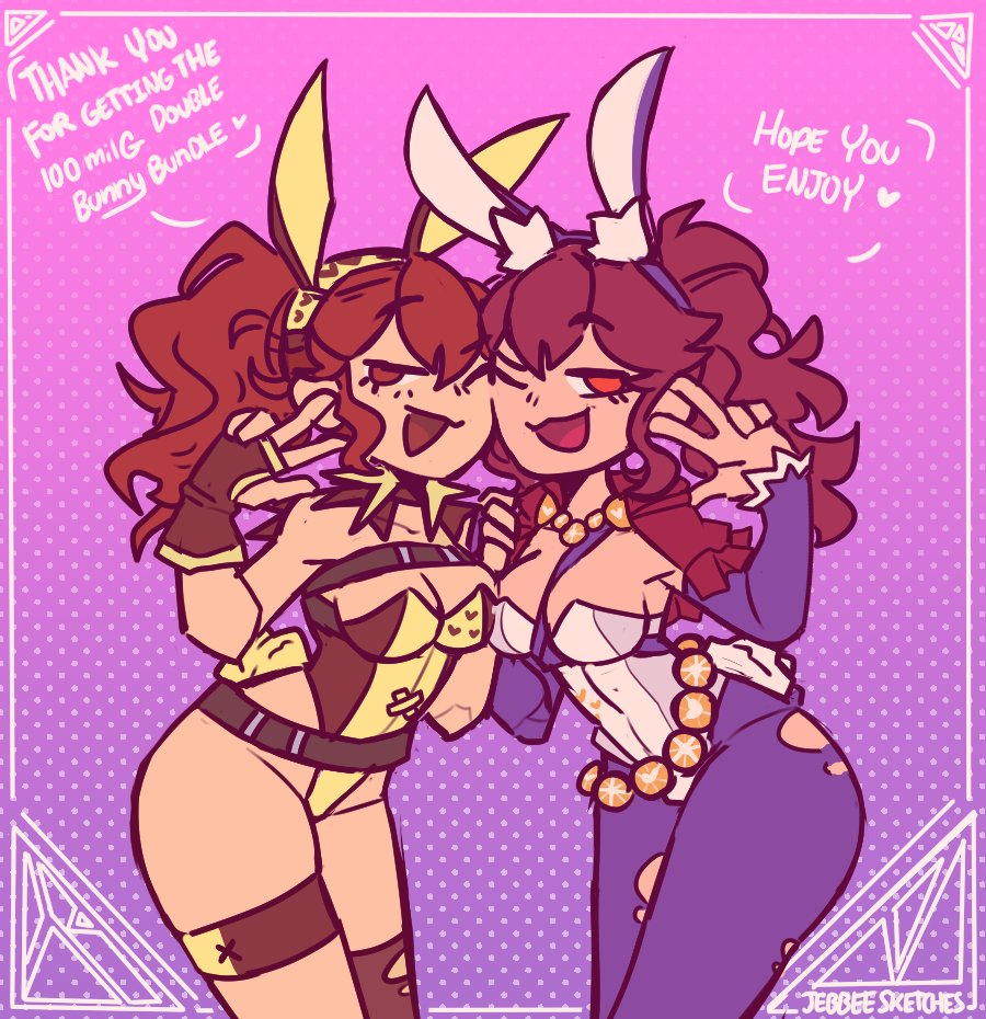 JebbeeSketches's tweet photo. Double Bunny Anna Bundle :3 https://t.co/6PxeyAxI8a