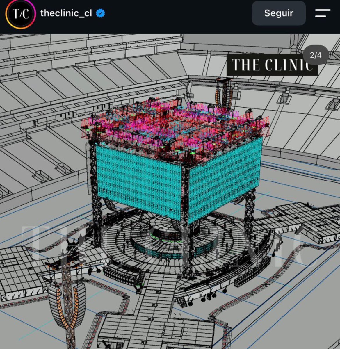 pjmIesviu's tweet photo. Se dice mucho sobre las pantallas porque al parecer este sería el modelo para los conciertos en sudamerica, sin la pantalla en forma de X, no es nada confirmado pero muchos ya aseguran que podría ser asi

Queda esperar al día de concierto, pero de todos modos la energía se debe seguir sintiendo, sea cual sea la situación....