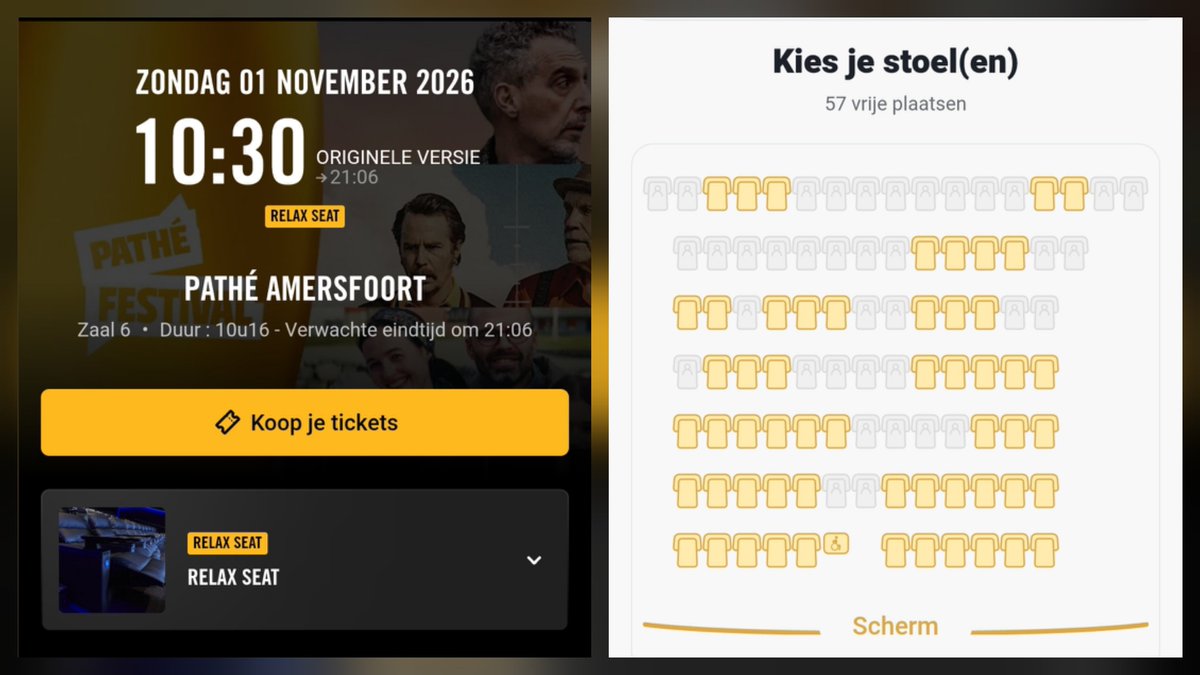 FelixRothuizen's tweet photo. 🍿 tickets voor Pathė Festival 2026 op 1 november 🎉 #movieroulette #pathefestival #pathe #festival #marathon https://t.co/JJqHWbIkTG