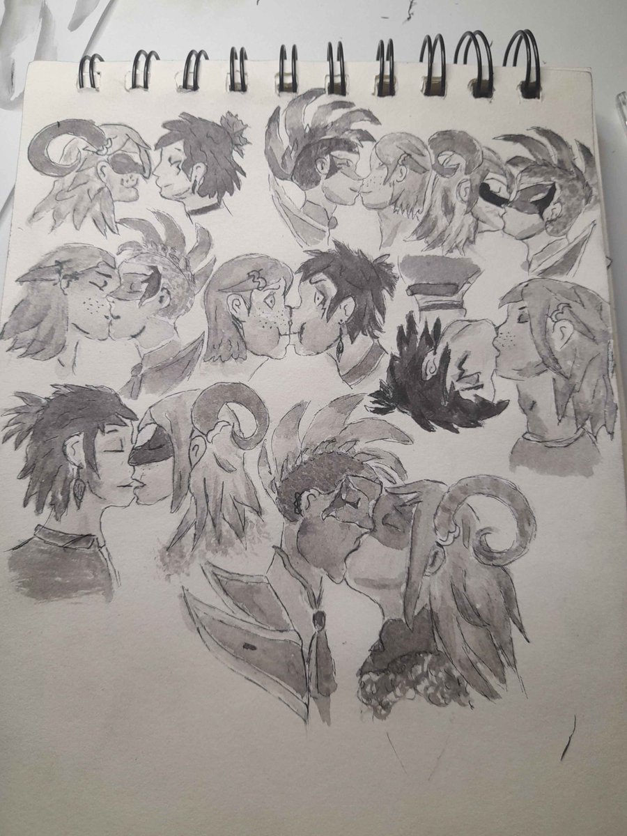 Ticus_Internet's tweet photo. the results a few hours after ! This was far out of my comfort zone, I hope you'll like those sketches...

#Marcaniel #Capribold #RoosterNath #Caprimarc #Miraculous #mlbtwt https://t.co/c4HTM49msK
