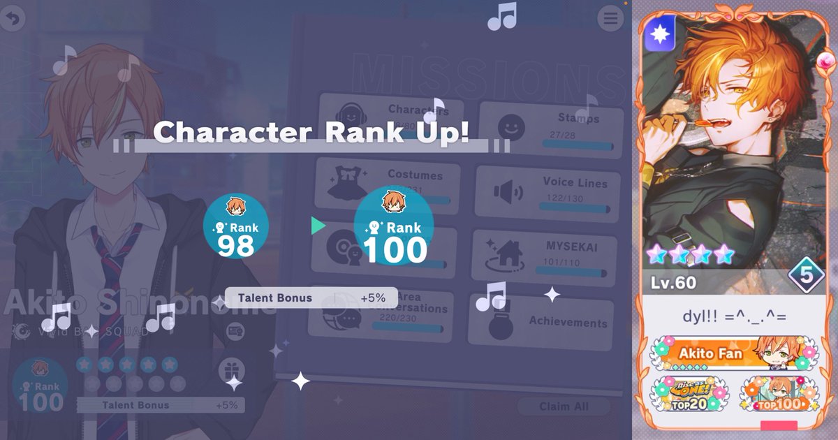 rakuzaichis's tweet photo. 🔥🥞🧡 Akito Shinonome CR100

hit triple digits with Stray Bad Dog, the card (and event) that I've loved since day one 🥹❤️ I'm really so thrilled!!! I'm looking forwards to more tiers and cards and the foreseeable future, and I will keep doing my best for him!!! https://t.co/0iNXlnX3yi