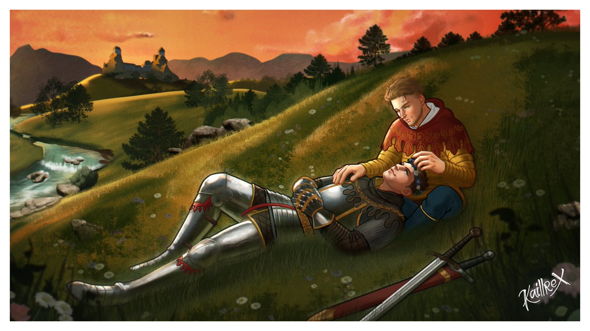 Conzartie's tweet photo. Some Kingdom Come: Deliverance II art I did few days ago, with Henry of Skalliitz and Hans Capon (Hansry), KCDII is so freaking good https://t.co/HGHeczHKOv