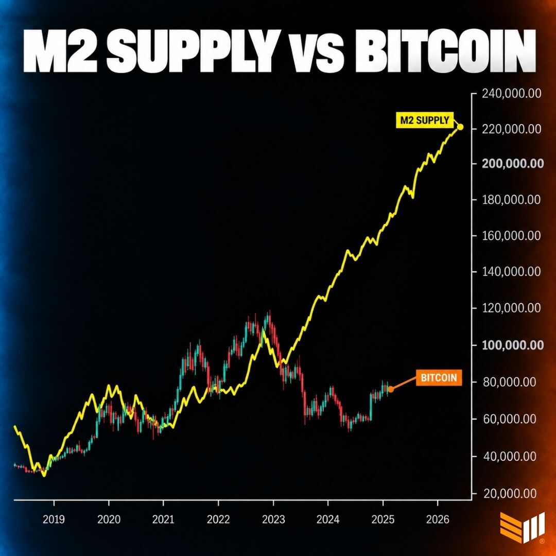 BitcoinMagazine's tweet photo. JUST IN: 🇺🇸 M2 money supply hit an all-time high. 👀

This is why we Bitcoin. Prepare accordingly 🚀 https://t.co/MTKWHYx4wZ