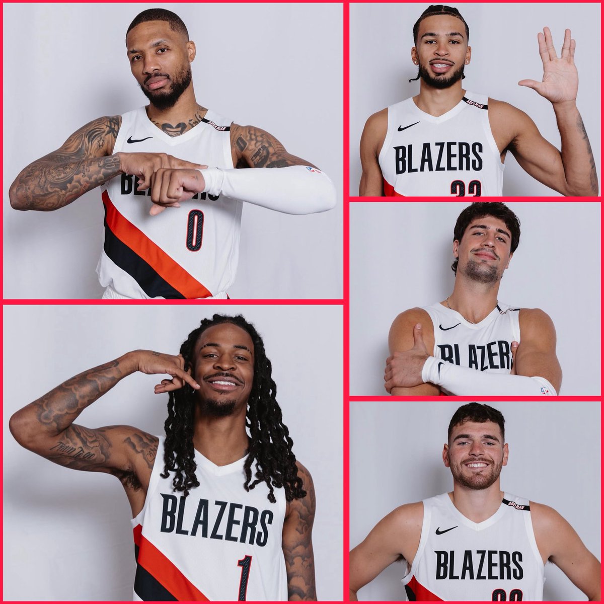 blazersforreal's tweet photo. The Blazers starting 5…😮‍💨🔥 https://t.co/zG4bO9Hma8