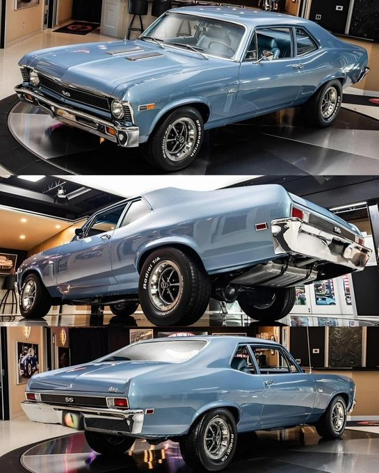Emma0413rd's tweet photo. Based on your experience, can you tell what year this Chevrolet is from?  
1. 68
 2. 71
 3. 55 
 No cheating allowed! https://t.co/7X0wU3a62S