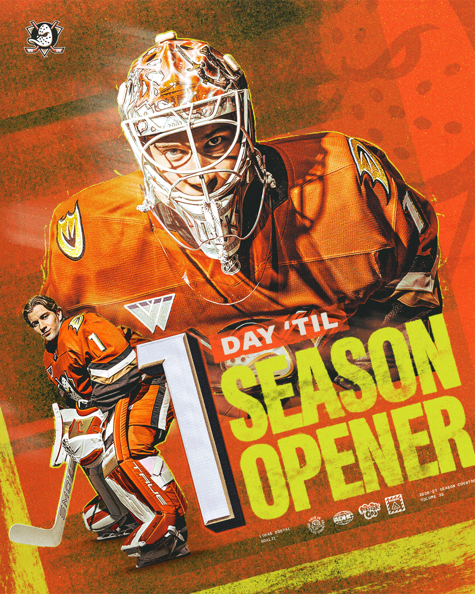 AnaheimDucks's tweet photo. Tomorrow is just a day away. 

#FlyTogether https://t.co/qfKUKukrq6