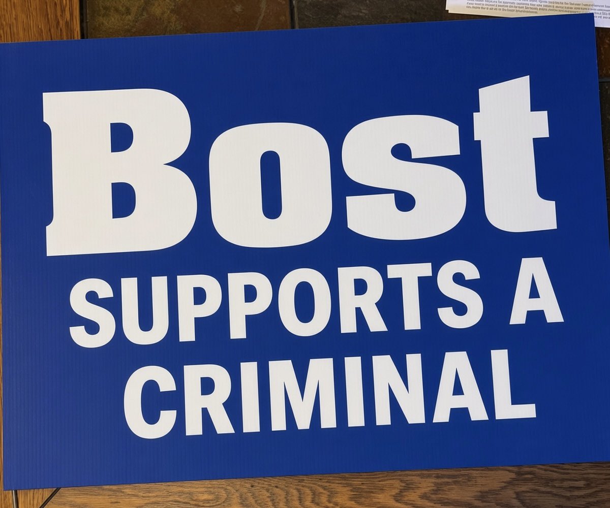 K9jedi's tweet photo. @RepBost @RepBost, why aren’t you spending time with your constituents instead of making these random X posts? Oh, that’s right—because you support a criminal and you’re too gutless to face them. It’ll be a great day in southern IL when @FortierforIL12 takes your place. https://t.co/PikqGs73NT