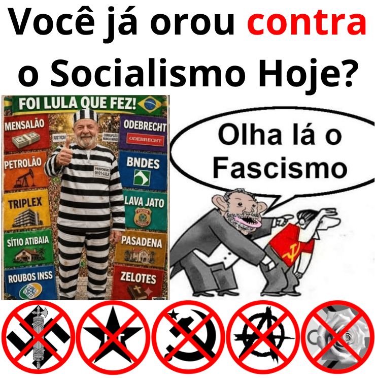 igorguitarist's tweet photo. Vigiemos e Oremos contra o Socialismo.

Anti:
#Comunismo 
#Progressismo 
#PT https://t.co/IyPOrowtEU