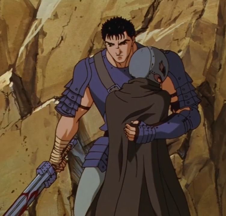 gutspupper's tweet photo. Breathing down Griffith's neck in this state constantly 😭 he loved him with his whole being https://t.co/inTkZfCJL4