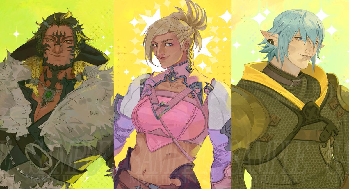 mythiclings's tweet photo. algunos npcs <3 #ffxiv https://t.co/WjWVvuMWbG