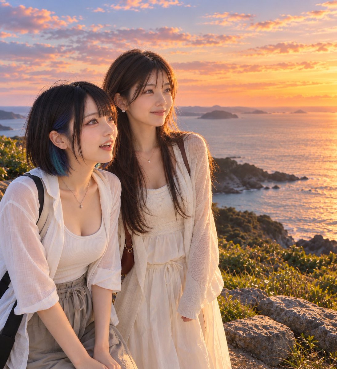 momo_scgresorts's tweet photo. おはようございます☀️

ちょっと早起きして、
なっちゃんと島の穴場スポットへ。

目の前いっぱいに海が広がって、
朝の光が少しずつ景色を染めていく時間が本当にきれいでした。

「早起きしてよかったね☺️」
って言いながら、しばらく2人でぼーっと眺めてました。

今日も素敵な1日になりますように🌅