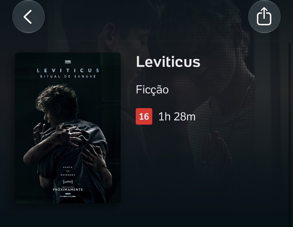 StacyCBrasil's tweet photo. 🎟️ INGRESSOS DISPONÍVEIS!
Leviticus já está com ingressos à venda para sua exibição no Festival do Rio! 🤍

E atenção: o filme tem classificação indicativa de 16 anos. https://t.co/qa2cj5cxfD