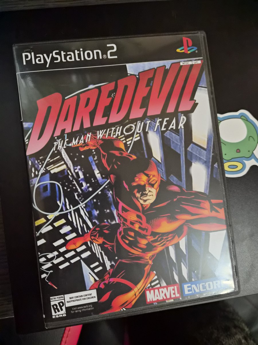 DammitDannn's tweet photo. I stumbled upon a listing on ebay of somebody selling a physical copy of the cancelled Daredevil game for the ps2, needless to say this is the coolest piece of DD merch I own currently https://t.co/tnFGVnCjQ1