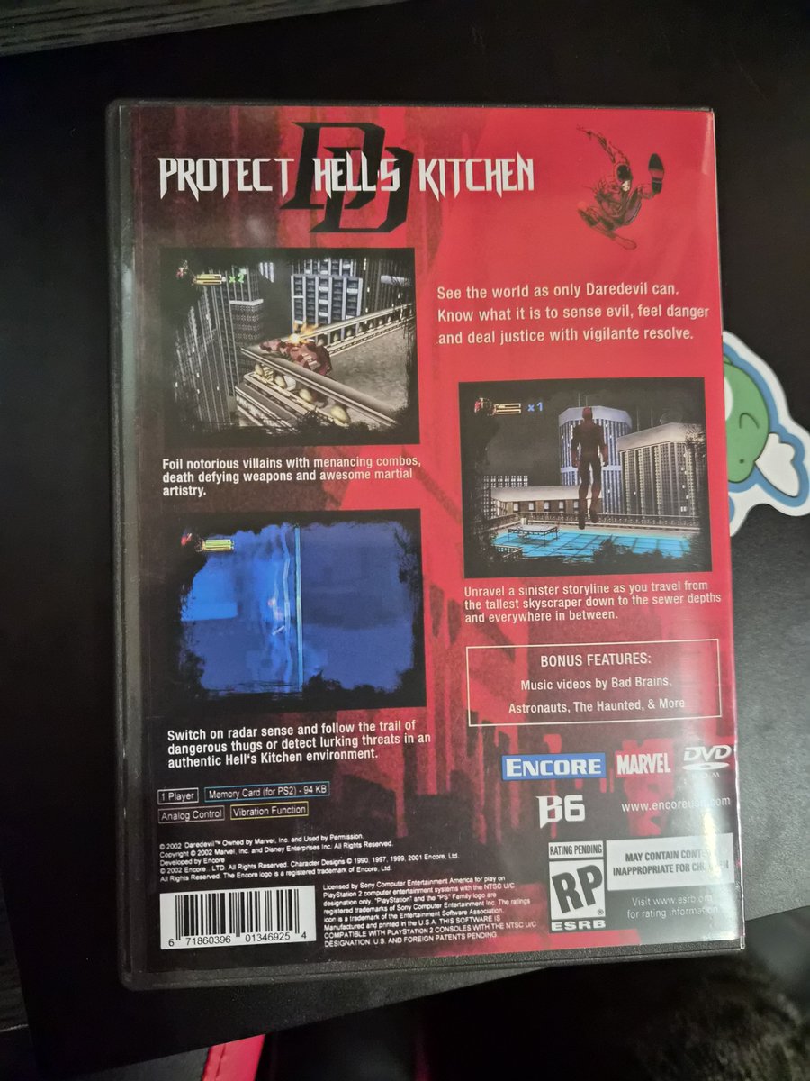 DammitDannn's tweet photo. I stumbled upon a listing on ebay of somebody selling a physical copy of the cancelled Daredevil game for the ps2, needless to say this is the coolest piece of DD merch I own currently https://t.co/tnFGVnCjQ1