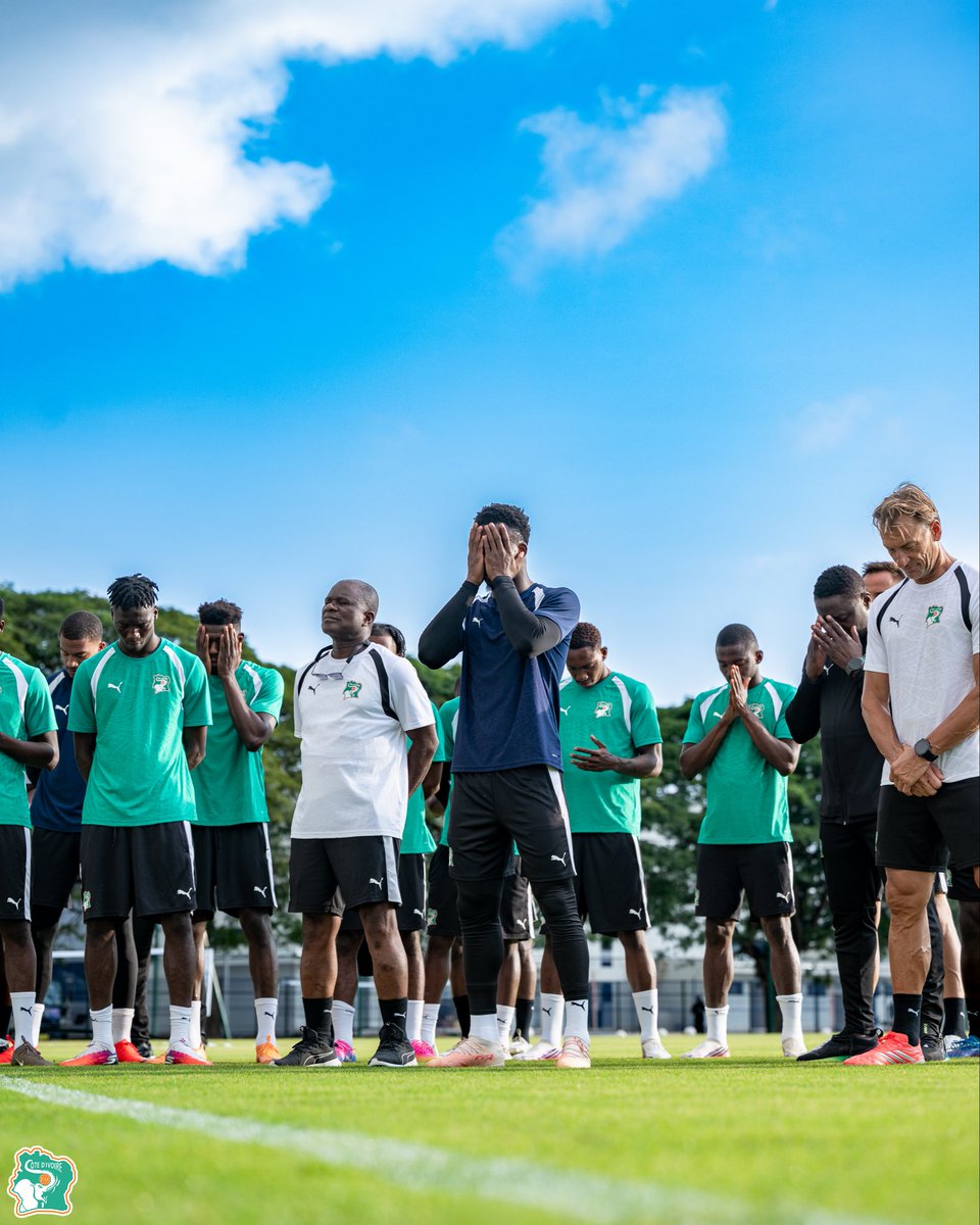 equipenatciv's tweet photo. 🇨🇮 Séance d’entraînement ce mercredi 30 septembre pour les remplaçants et les joueurs restés sur le banc lors du match face à la Somalie.
Même ambition, même détermination ! 🐘🔥🇨🇮

#TousDerrièreLesÉléphants #ÉliminatoiresCAN2027 https://t.co/hhTtH1dGub