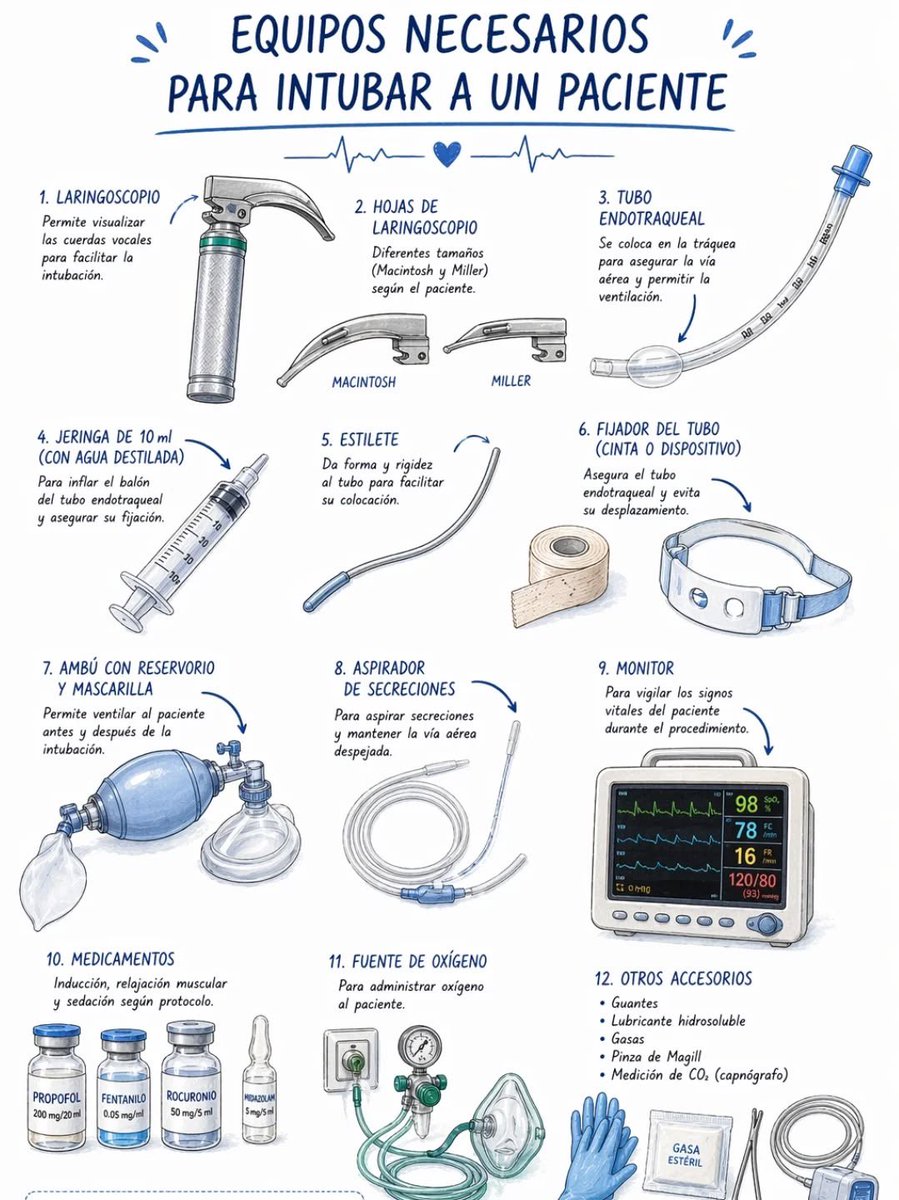 Emergencia31's tweet photo. Útiles para intubar #medicos #salud #medicina #emergencia https://t.co/lfoSnHkeat
