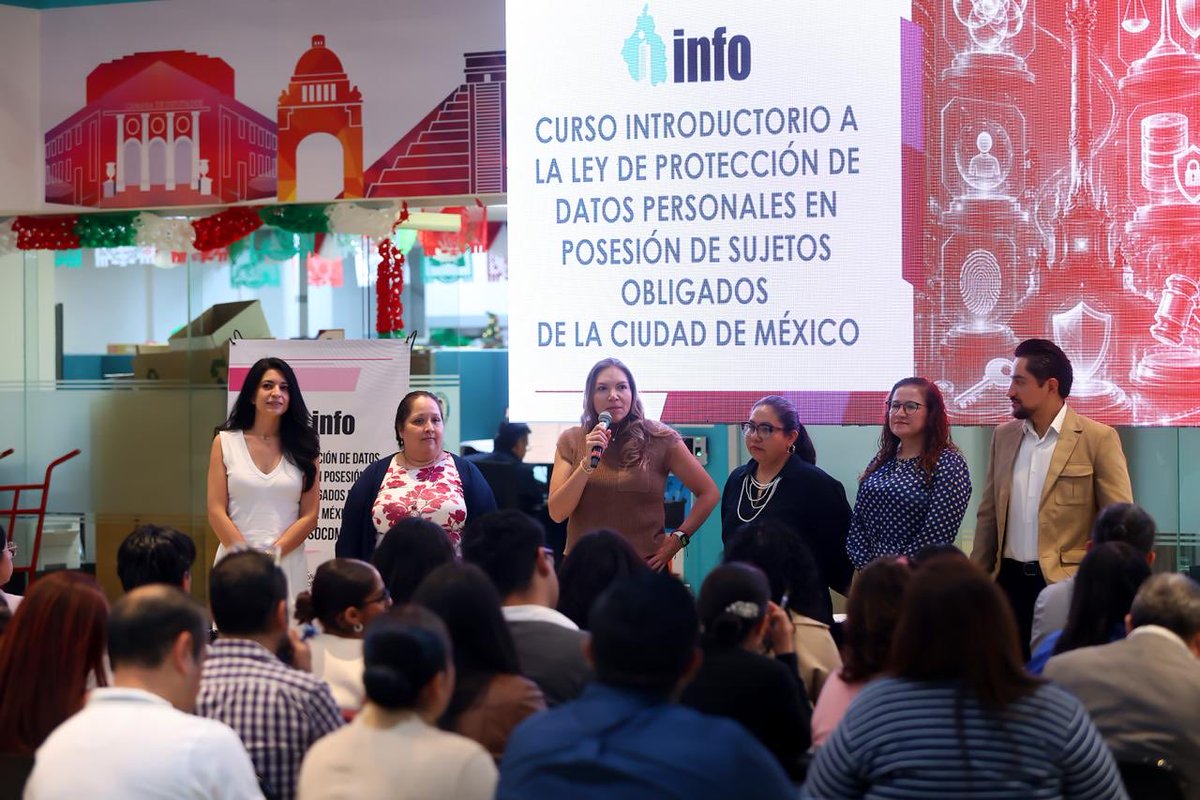 InfoCdMex's tweet photo. 🔐 Hoy, personas servidoras públicas de la @FiscaliaCDMX, @SeMujeresCDMX y @AlcCuauhtemocMx conocieron los principales cambios de la nueva legislación en materia de #PDP. 

A través del curso “Introducción a la Ley de Protección de Datos Personales en Posesión de Sujetos Obligados de la Ciudad de México”, se abordaron sus principales disposiciones, alcances y obligaciones, así como herramientas para facilitar su aplicación en el trabajo cotidiano de las instituciones.

📚 Conocer la nueva ley es el primer paso para aplicarla. Por ello, desde el #INFOCDMX continuamos impulsando espacios de capacitación, orientación e intercambio que permitan a las instituciones contar con mayores herramientas para el cumplimiento de sus obligaciones y la protección de este derecho.