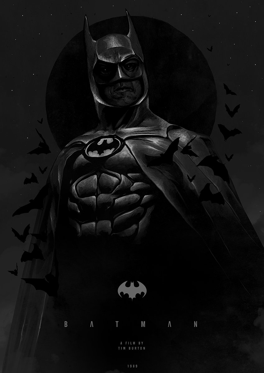 PosterEscape's tweet photo. Fantastic poster for Batman(1989) by Tomasz Majewski

#Batman https://t.co/Sur3DN5guM
