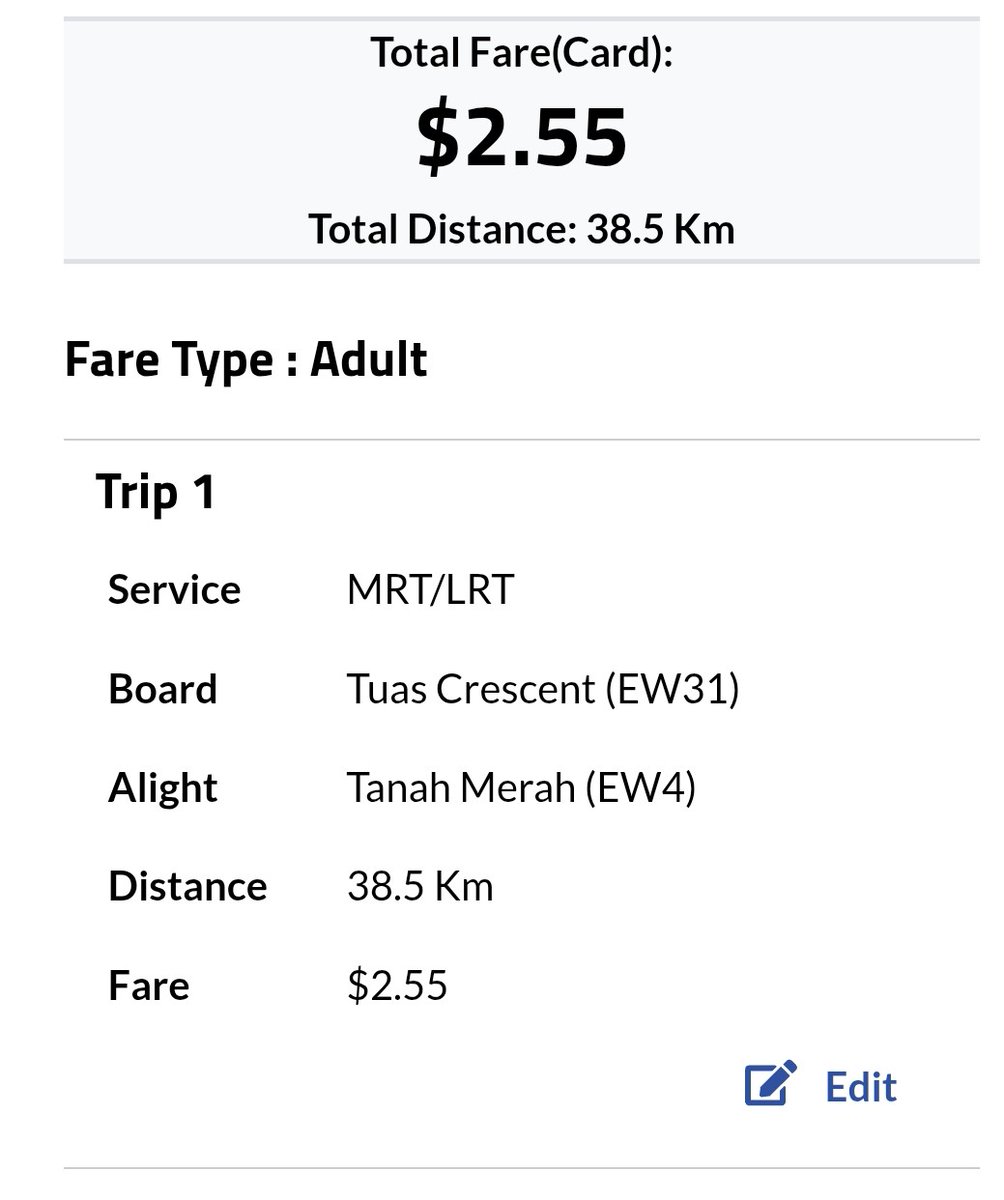 FreeMsian's tweet photo. The "airport train" from the farthest place in Singapore to Changi Airport only costs RM8.15! Yes, I know it is only MRT and a free shuttle train to the airport but sometimes, when you think without cronies, you will build cheaper and more accessible train solutions. https://t.co/XvetND2ZFP