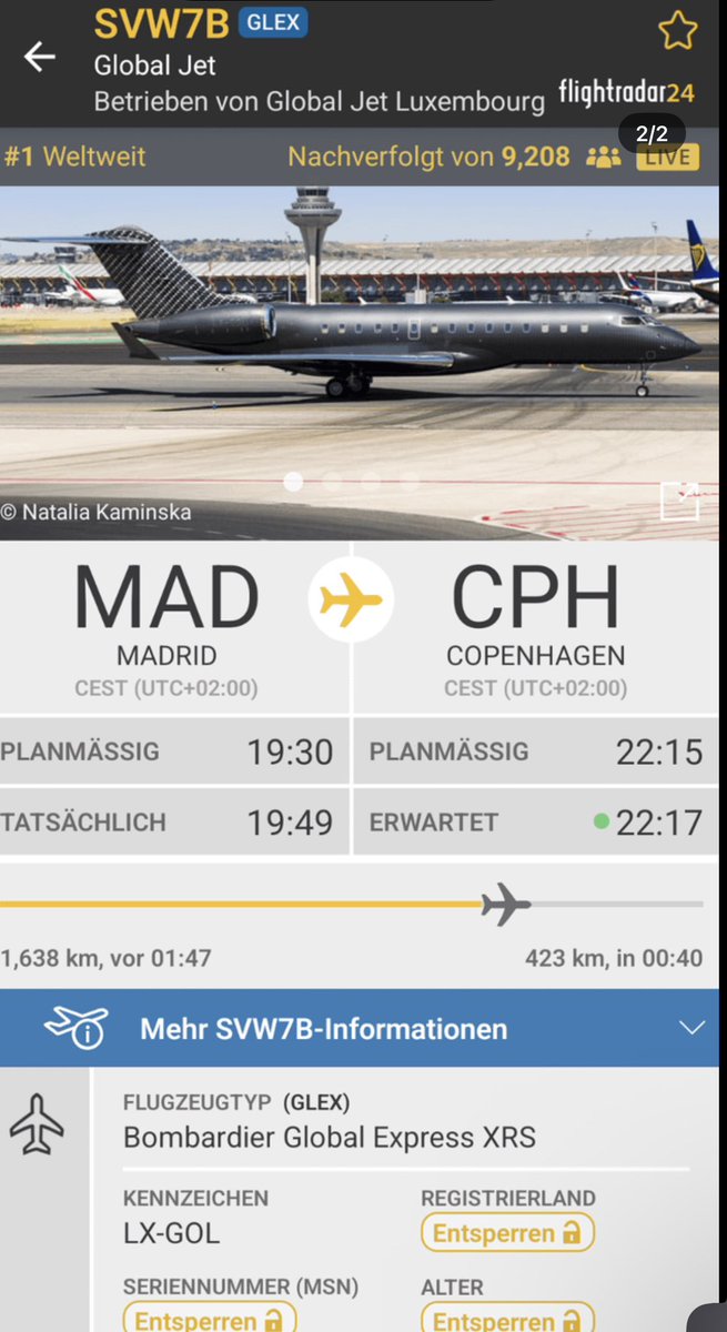 adjorNfriends's tweet photo. Cristiano Ronaldo's jet is on its way to pick him up from the training camp in Copenhagen https://t.co/zIzpNzsDnk