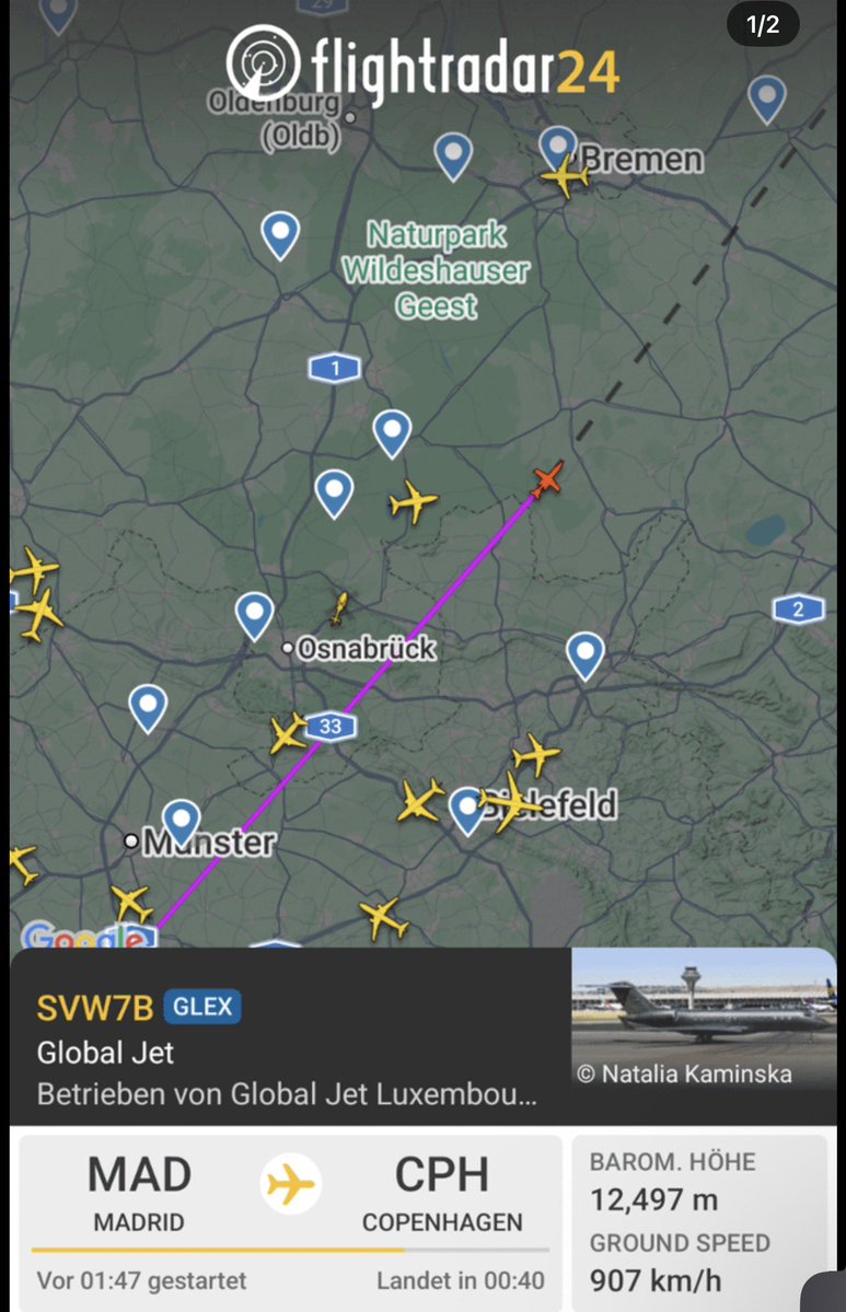 adjorNfriends's tweet photo. Cristiano Ronaldo's jet is on its way to pick him up from the training camp in Copenhagen https://t.co/zIzpNzsDnk