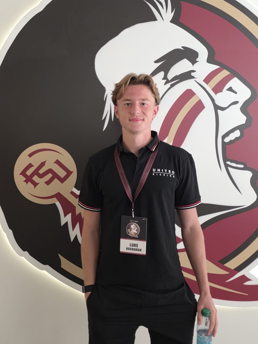 LukeRoxbur69413's tweet photo. I had an amazing time visiting Florida State University. The coaches and facilities were incredible and i am very grateful for the opportunity. Thank you to  @CharalambousB and @UnitedKicking for making it possible. https://t.co/qbQ1BNWhYm