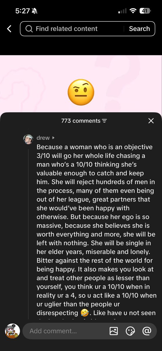 mousedebris's tweet photo. Blackpill doomerism rhetoric be like "women only want one thing women only want a 10/10 it's always been over" and then they talk about women like this https://t.co/4TD9fWN7WS