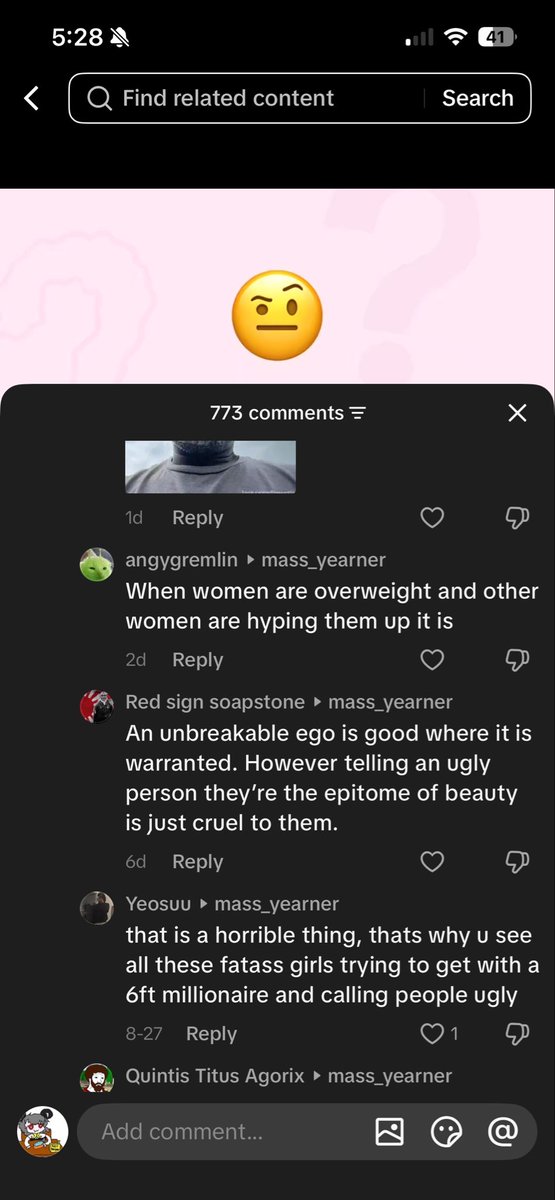 mousedebris's tweet photo. Blackpill doomerism rhetoric be like "women only want one thing women only want a 10/10 it's always been over" and then they talk about women like this https://t.co/4TD9fWN7WS