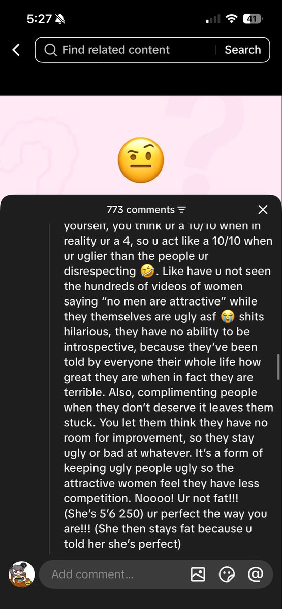 mousedebris's tweet photo. Blackpill doomerism rhetoric be like "women only want one thing women only want a 10/10 it's always been over" and then they talk about women like this https://t.co/4TD9fWN7WS