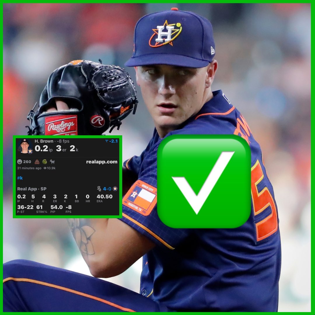 IzzoBets's tweet photo. MLB Prop #2⚾ {Sep 30}

That was quick😭
80% HIT RATE‼️💎

✅✅✅Hunter Brown O 3.5 HA
{-120} Fanatics #Astros

FOLLOW FOR MORE LOCKS!💪@izzobets

RTs♻️+ LIKEs💜Appreciated❗️

📊powered by:@propsdotcash

#gamblingx | #gamblingtwitter https://t.co/s8aONxBhix
