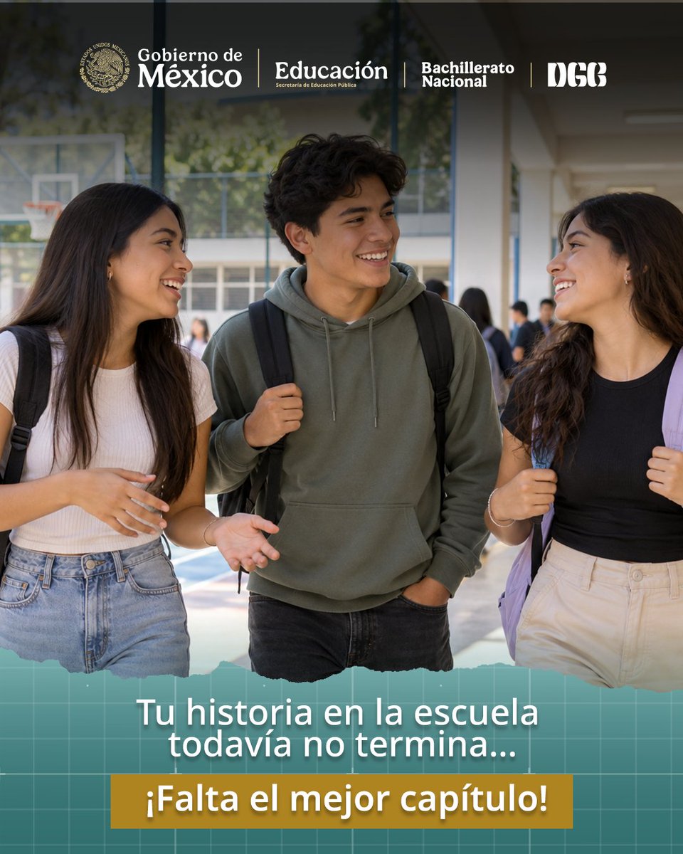 PrepaLineaSEP's tweet photo. ¿Pensando en regresar a la prepa? Este es el momento. 📚 📅
En la DGB te damos todas las facilidades para que retomes tus estudios.

Explora nuestra oferta educativa: 
https://t.co/ZGGGPJzDr4

Ponte en contacto con el área de Control Escolar de tu plantel.
#TeExtrañamosEnElSalón https://t.co/3PASGA451b