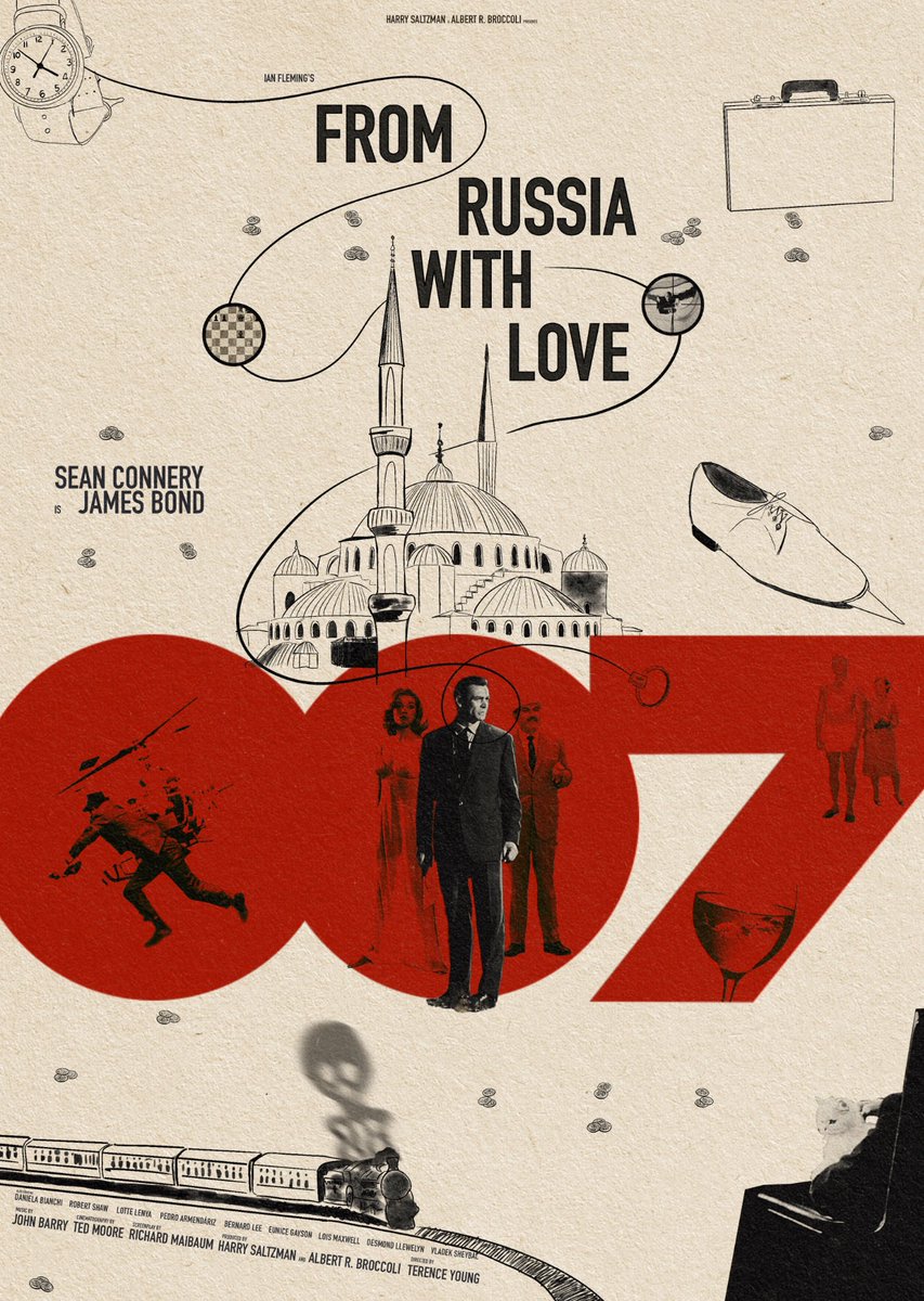 PosterEscape's tweet photo. Stunning posters for From Russia with Love by @bartnikp23 

#JamesBond https://t.co/xygAHLyYyF