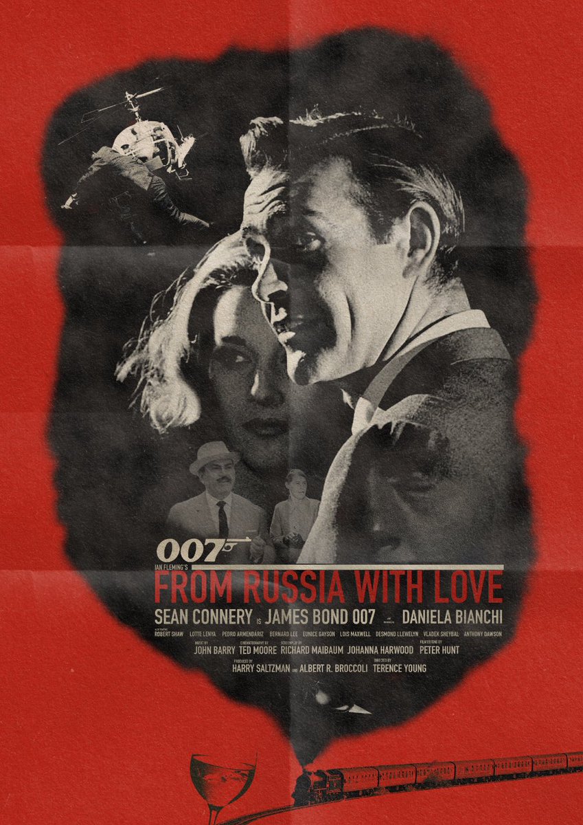 PosterEscape's tweet photo. Stunning posters for From Russia with Love by @bartnikp23 

#JamesBond https://t.co/xygAHLyYyF