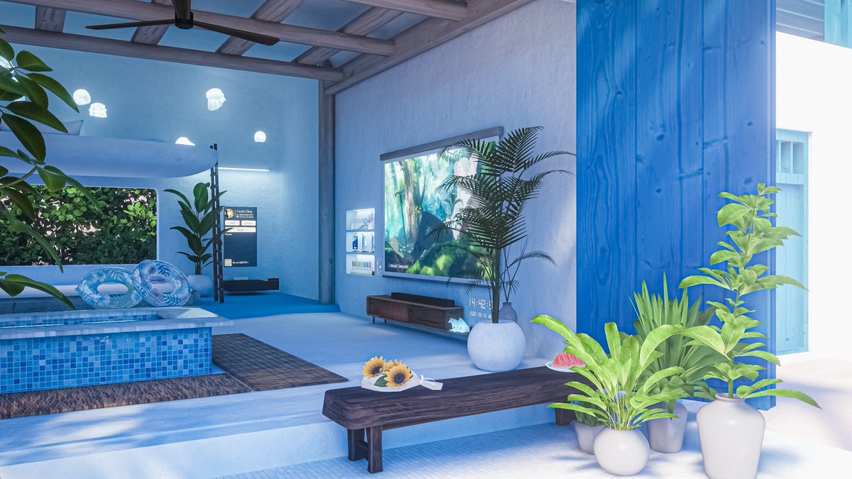 Neomance's tweet photo. White Sands Lead To A Place Of Rest
白い砂浜は安らぎの場所へと続く

World : Gardenia Blue
Author : iochiMochiMochi

#VRChat_world紹介 #Neo写真 https://t.co/9YcKVV2hMr