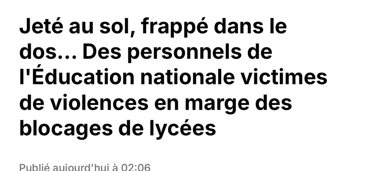 Pierpoljacke's tweet photo. @FraPiquemal Aucune condamnation pour ces agissements venant de votre camp ! Vous êtes vraiment un parti de merde ! Les Français doivent pouvoir faire grève sans tabasser leurs profs ! Vous êtes la honte en personne ! https://t.co/KVa4vUZg5F