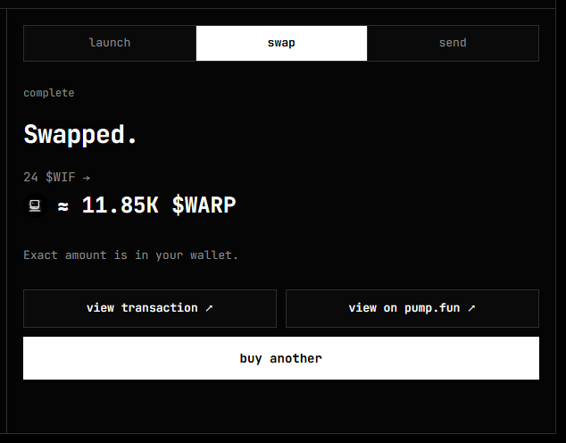 JustWarpIt's tweet photo. Custom paired https://t.co/dAn9hT1T4m coins are now supported!
Just bought some $WARP with $WIF sent straight from Coinbase.

CA: HEnboN7yKFuxgxjYuUdmGyxgx7uzWubbaKDLsTYYRiVR https://t.co/2a8KVSBwPp