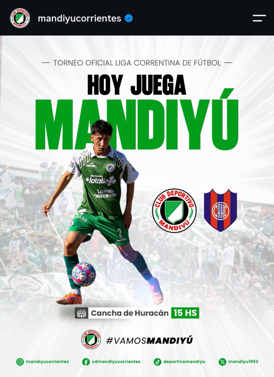 algodonerito52's tweet photo. [TEORÍA] Mandiyú juega cada dos partidos contra huracan https://t.co/P5CiZhOhRf