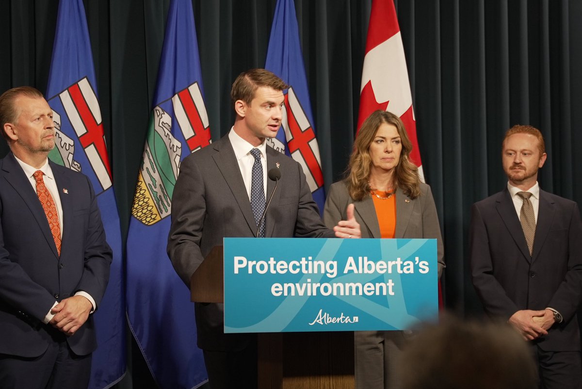 DanWilliamsAB's tweet photo. As stewards of this province, we have a responsibility to protect our land from illegal waste dumping.
Today, Alberta’s Government, led by Minister Hunter and Premier Smith, introduced amendments to the Environmental Protection and Enhancement Act to increase penalties on illegal dumping and strengthen oversight on high-risk waste transfer and storage sites.
Illegal dumping will not be tolerated in Alberta. Those who disregard our laws and our communities will be held accountable, ensuring Alberta remains beautiful for years to come.