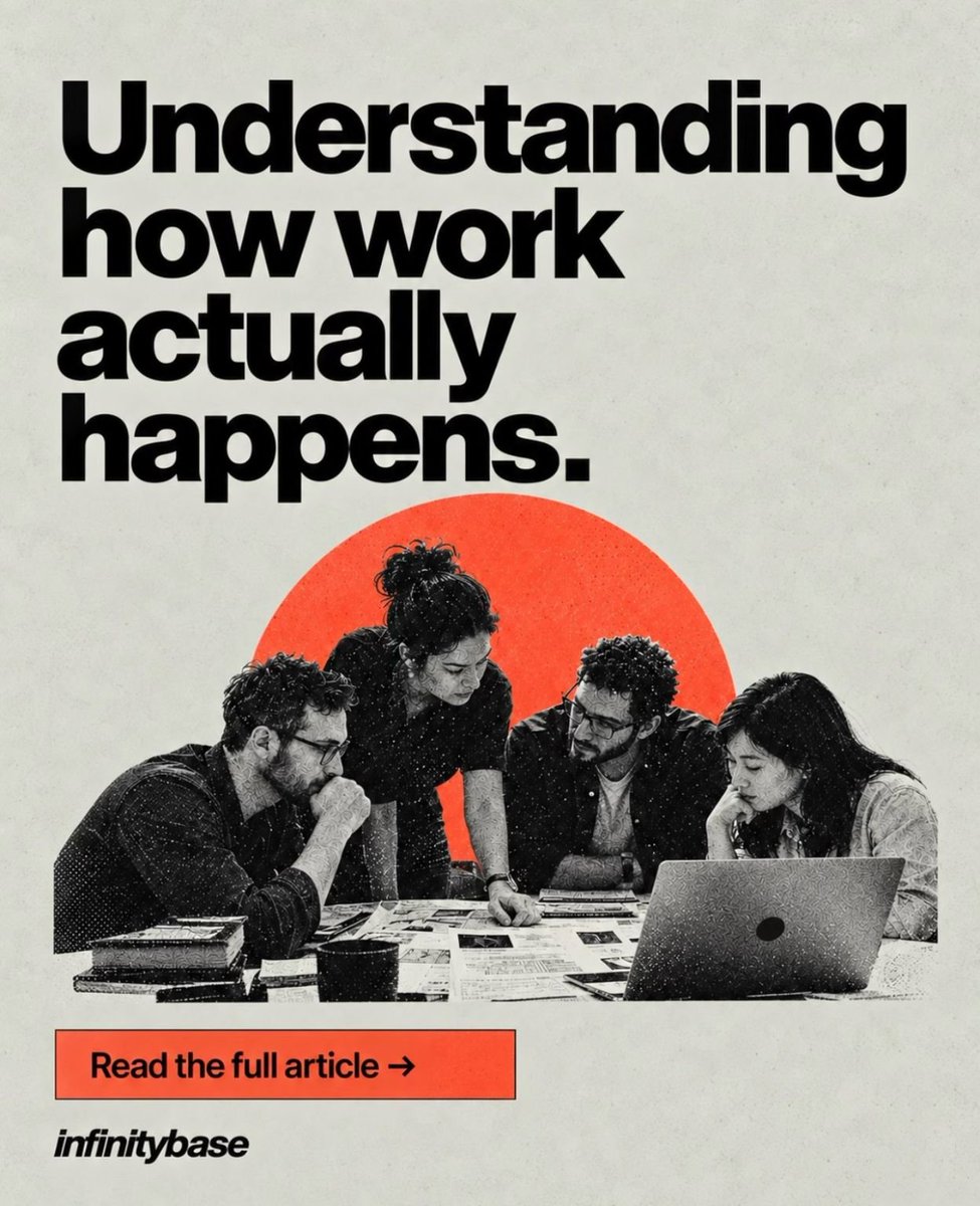 infinitybase_'s tweet photo. The hardest part of AI implementation isn’t the model. It’s understanding how work actually gets done.

At Infinity Base, that’s where we start.

Read more: “The Forward Deployed Squad: Why AI Transformation Belongs to Process People.” 👇
https://t.co/PH2yjXVquZ https://t.co/joMqzbjkSs