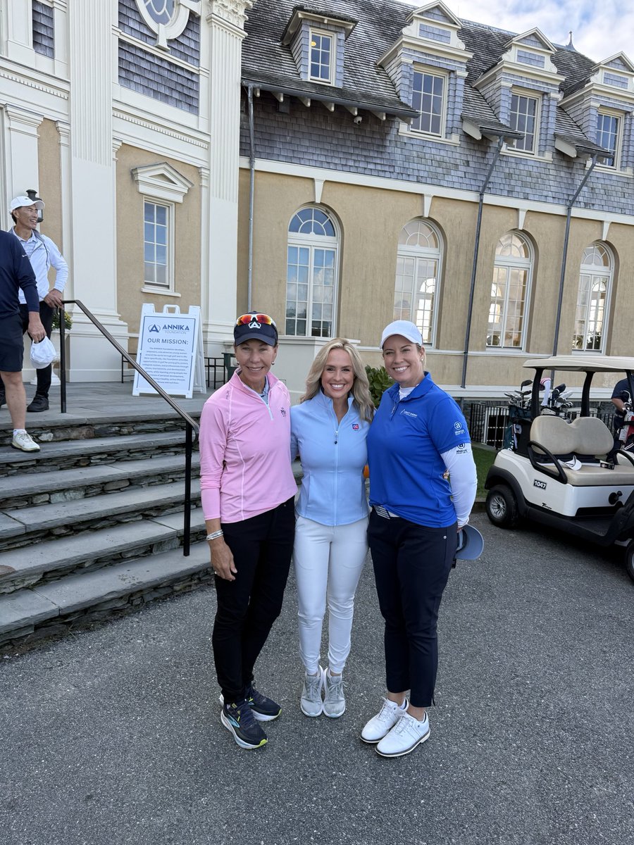 LThompsonGC's tweet photo. Truly an honor to celebrate @ANNIKA59 ‘s 20th Anniversary of her 10th major at the 2006 US Women’s Open…on the very stage where she got it done✨
Perfect weather and conditions today at Newport Country Club https://t.co/hNPNN99IGw