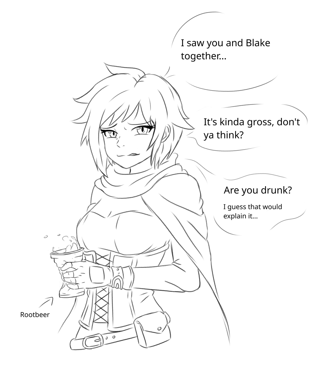 MeltingSnowBro's tweet photo. Yang's gonna regret inviting Ruby to the party... https://t.co/bkj8mCmSfx