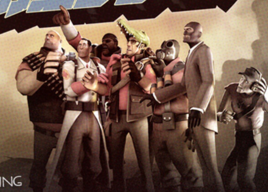 Bassguitarlickr's tweet photo. Im rereading the tf2 comics and this is taking me out bro
Someone tell sniper to take that dumbass hat off now is not the time dude #tf2 https://t.co/h3tpn01Xzu