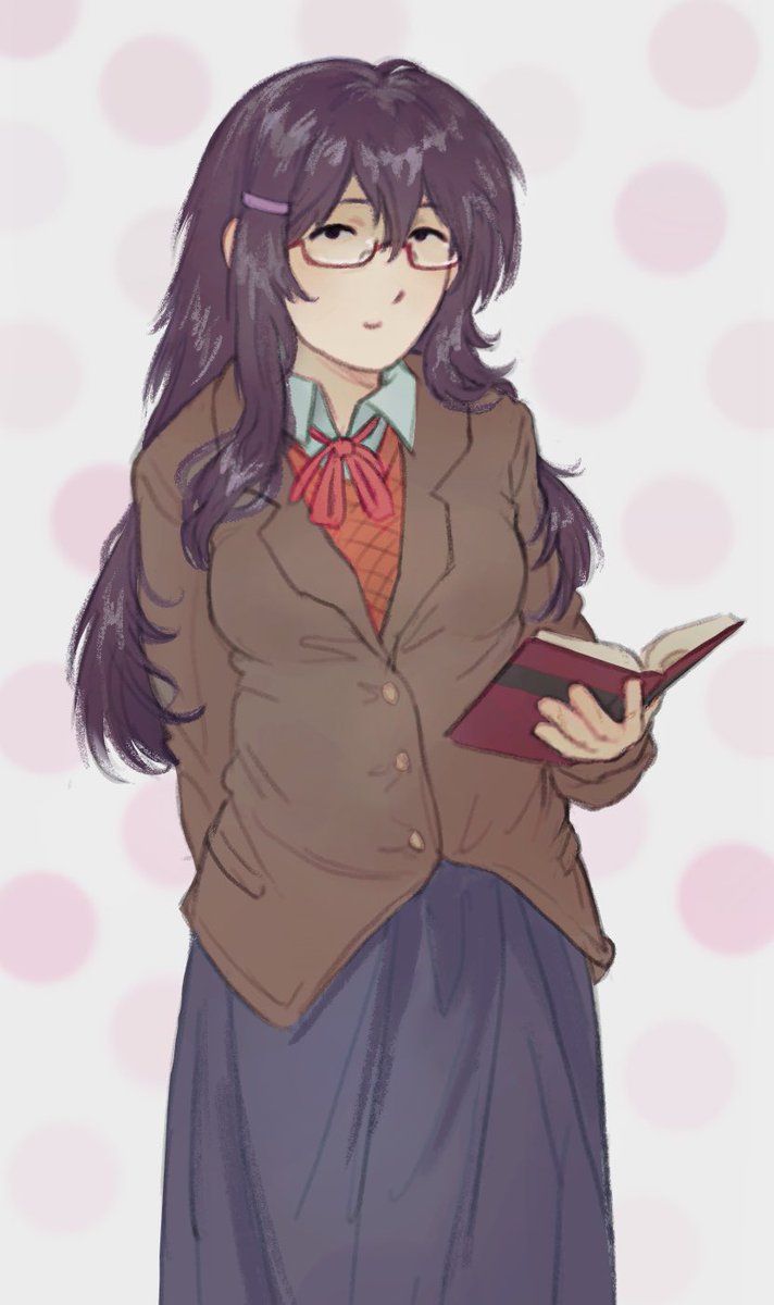 enzavelim's tweet photo. distracted yuri 
#ddlc #dokidokliteratureclub https://t.co/Apn1kWbeCT