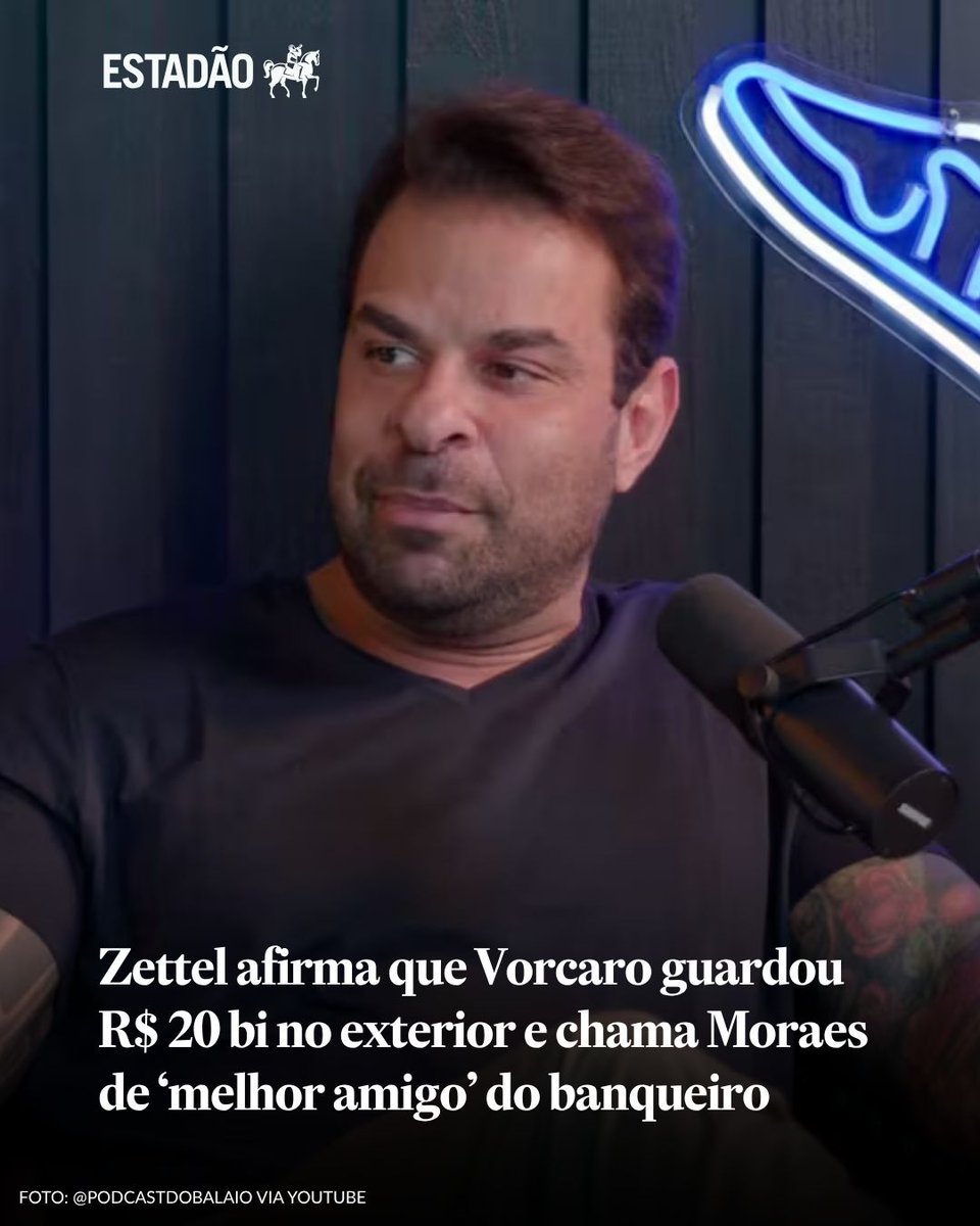 Estadao's tweet photo. CASO MASTER | https://t.co/5EbFhLJXnl

Zettel afirma que o cunhado Daniel Vorcaro guardou R$ 20 bi no exterior e chama Moraes de 'melhor amigo' do banqueiro, diz revista; defesas dos envolvidos não se manifestaram https://t.co/69xRTCiCHn