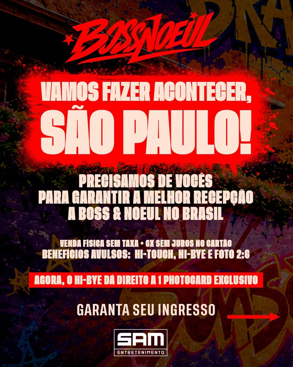 SamEntrete's tweet photo. SÃO PAULO, É COM VOCÊS: BORA FAZER O FAN MEETING ACONTECER?

Novidades:
✨ Benefícios avulsos: Hi-Bye, Hi-Touch e Foto 2:6
✨ Hi-Bye com photocard exclusivo
📍 Ponto de venda físico sem taxa de serviço + parcelamento em até 6x sem juros, na SAM K-STORE

▶️ https://t.co/LAz5OIKuzm https://t.co/sWjverJ0zE