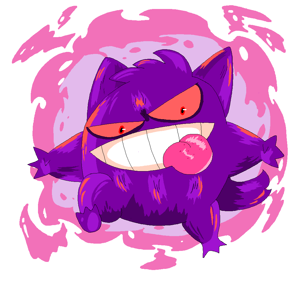 Bombstone123's tweet photo. Im back with more spooky month drawings, this time with my favorite ghost-type pokemon gengar, https://t.co/Uz6THUWUHE