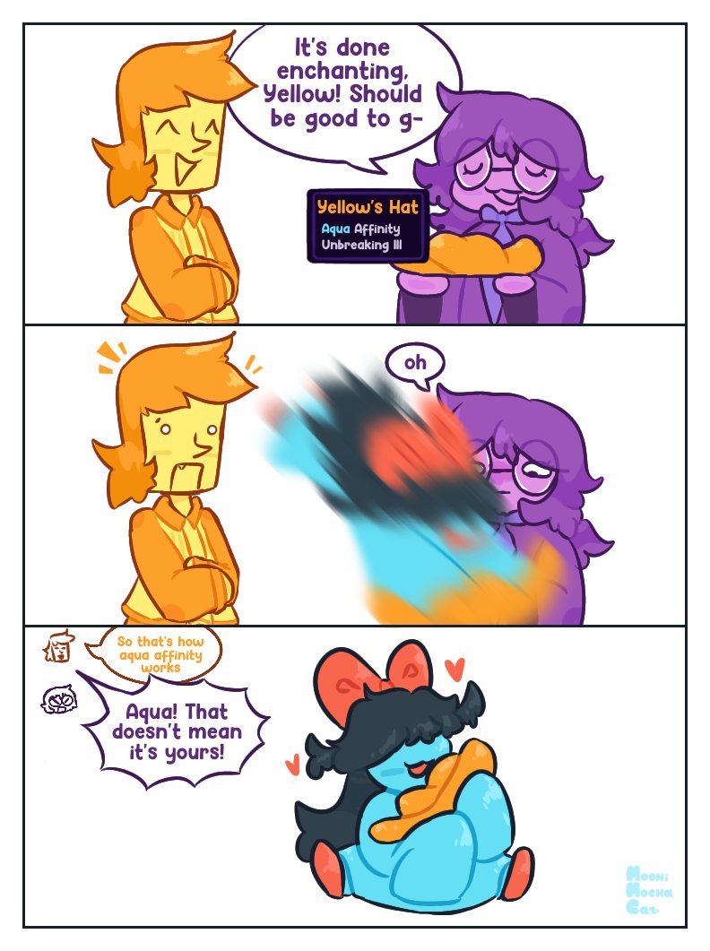 MooniMochaCat's tweet photo. get it cuz it's aqua #deltarune https://t.co/w9Llj2GCvX