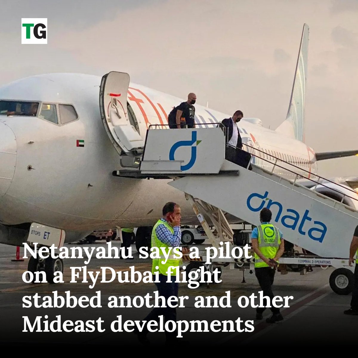 EPTrailGazette's tweet photo. Netanyahu says a pilot on a FlyDubai flight stabbed another and other Mideast developments https://t.co/21XJSnyXpb https://t.co/UaDmkmUJK7