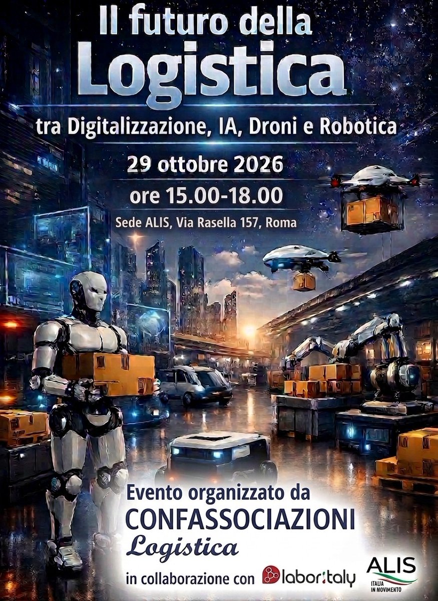 AngeloDeianaTW's tweet photo. Il #29ottobre, nella #prestigiosa sede di ALIS, avrà luogo il primo evento organizzato da @ConfAssTW Logistica sul tema "Il futuro della logistica tra digitalizzazione, IA, e robotica" con un #parterre #straordinario!

#Confassociazioni #laretedellereti #logistica #futuro #IA #AI https://t.co/U1q13xHVj6